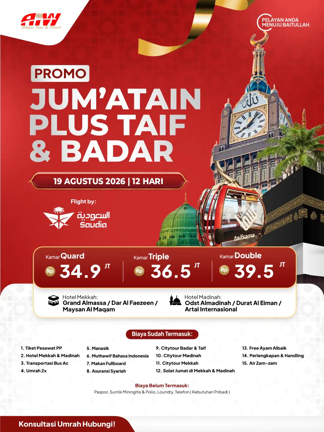 Foto Paket Umroh Jumatain Plus Taif & Badar 1