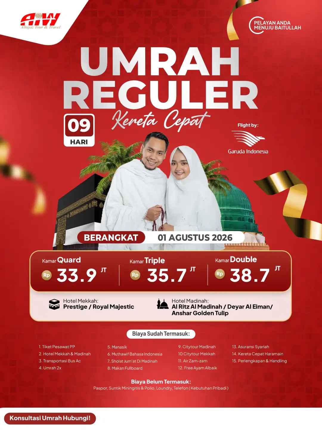 Brosur Umroh Reguler 9 Hari + Kereta Cepat