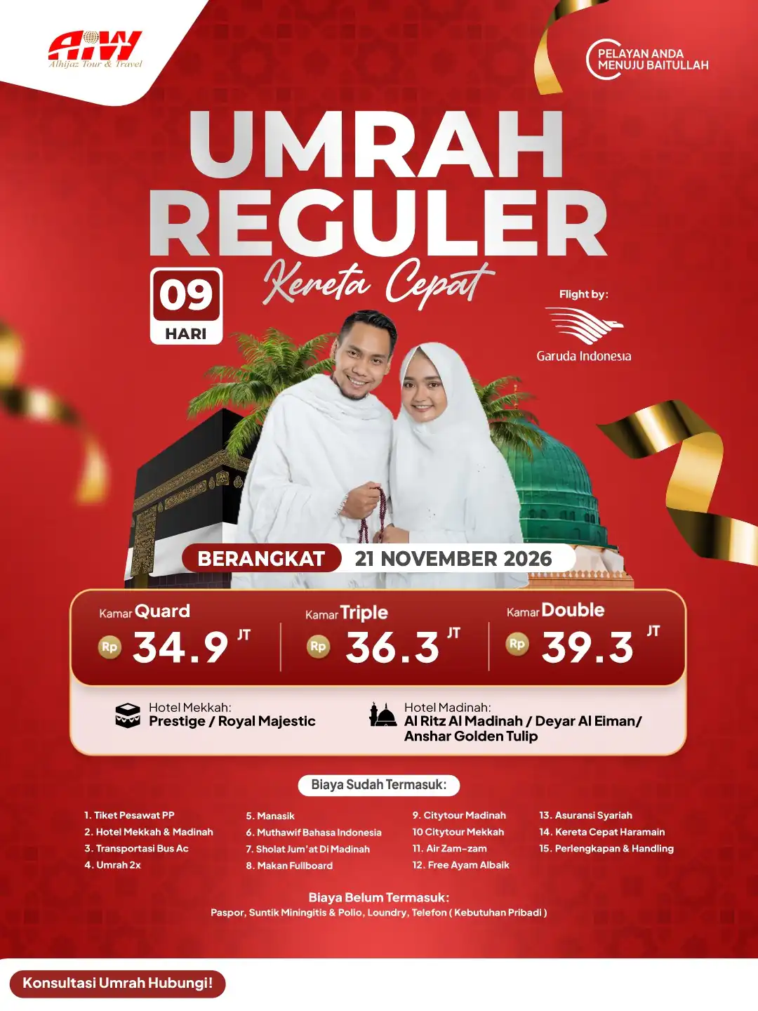 Foto Paket UMROH REGULER 9 HARI + KERETA CEPAT 1