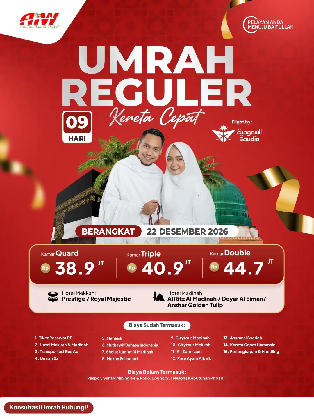 Foto Paket UMROH REGULER 9 HARI + KERETA CEPAT 1
