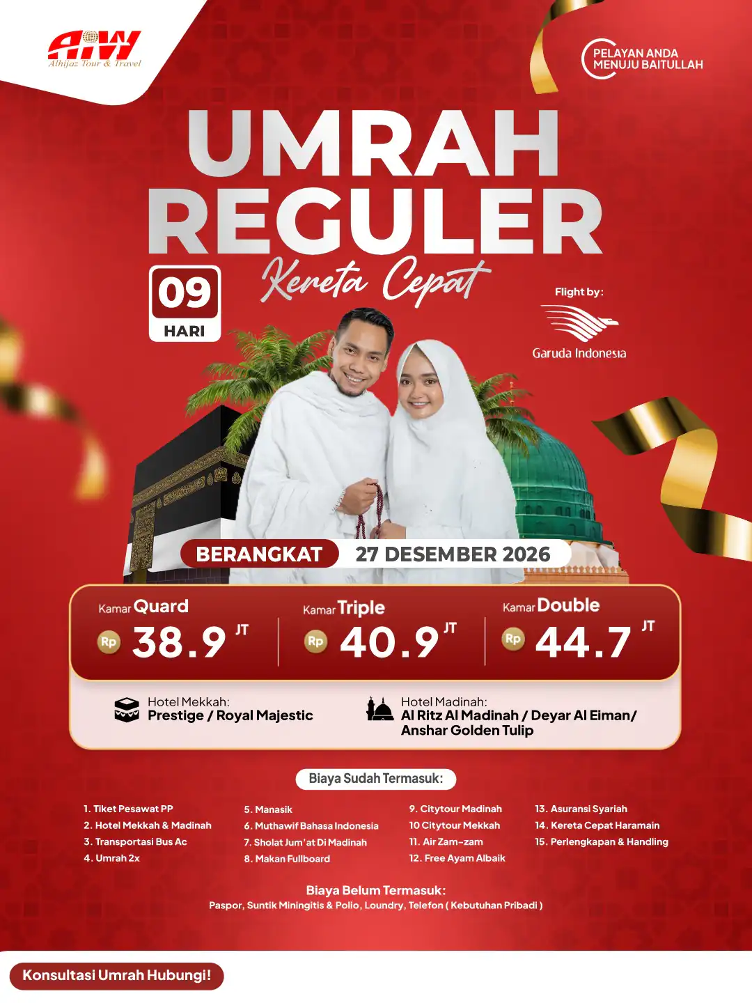 Foto Paket UMROH REGULER 9 HARI + KERETA CEPAT 1