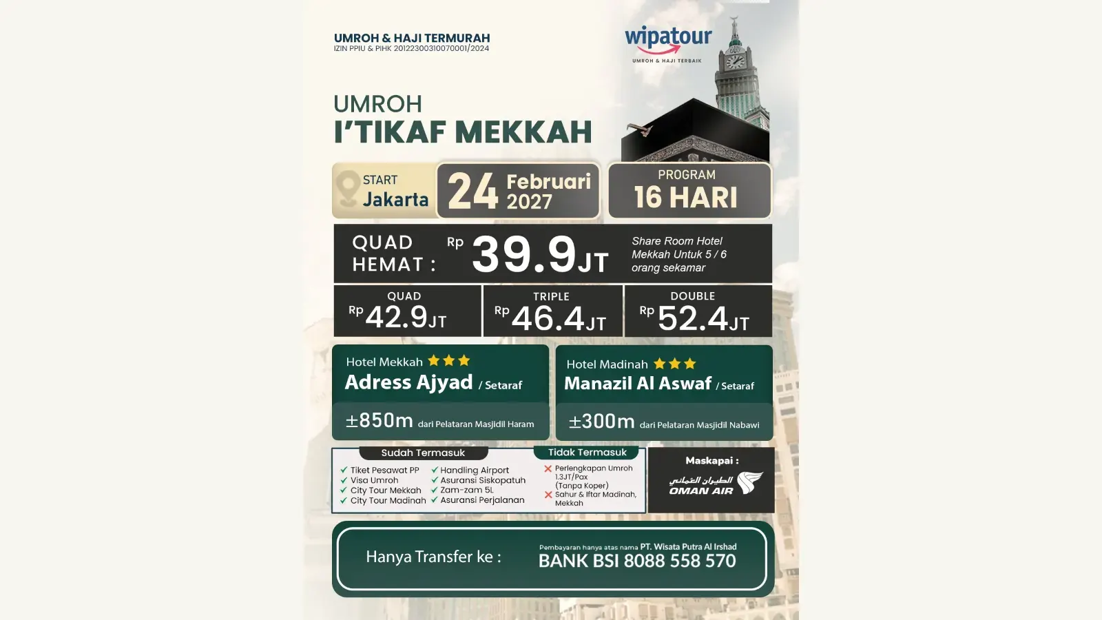 UMROH I'TIKAF MEKKAH