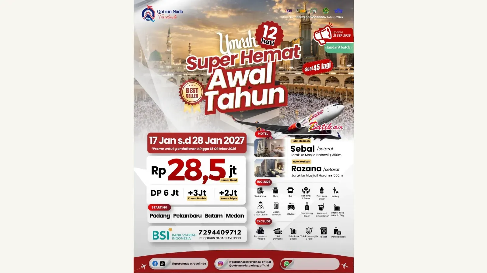 UMROH SUPER HEMAT AWAL TAHUN