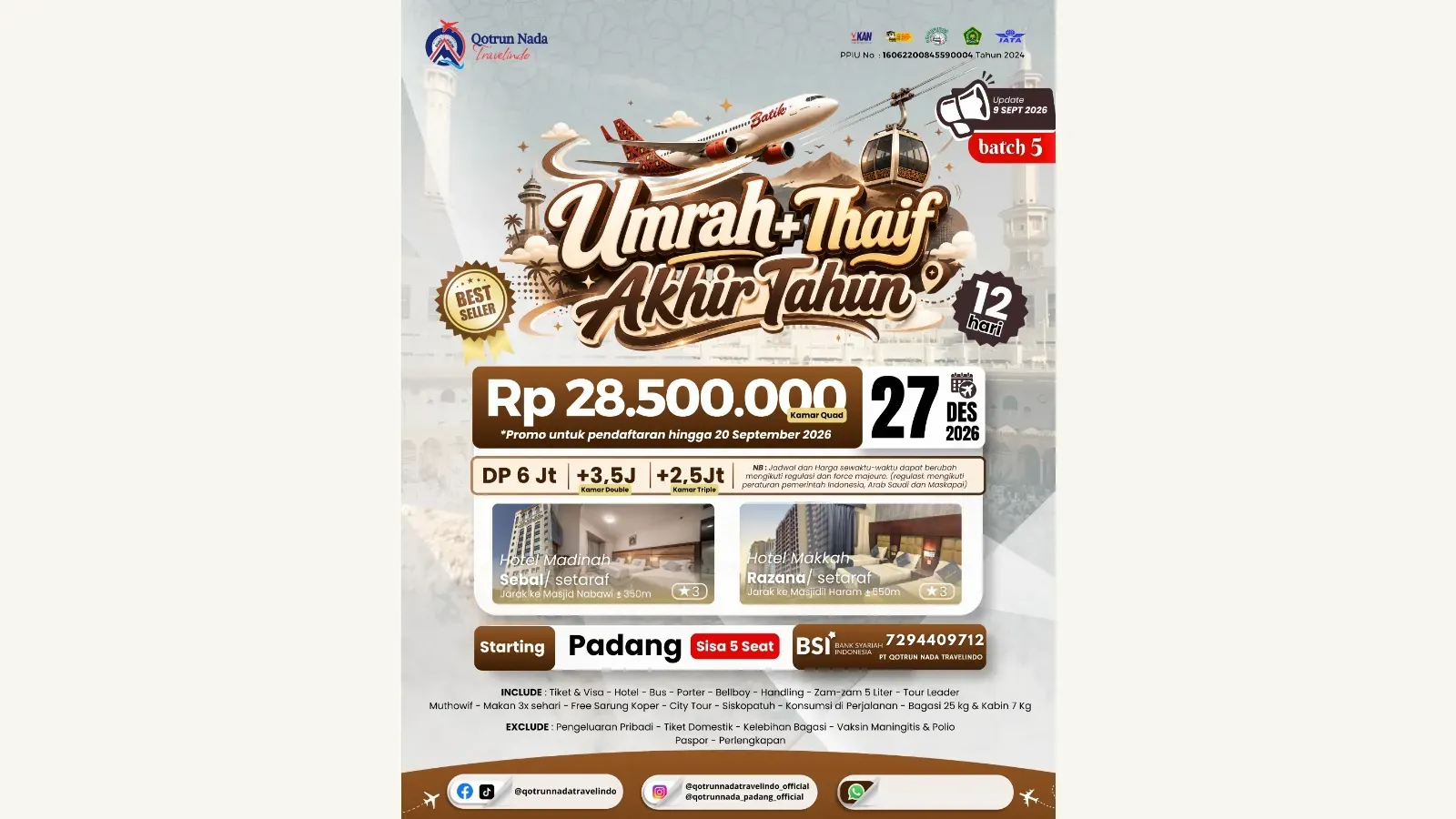 UMROH + THAIF AKHIR TAHUN