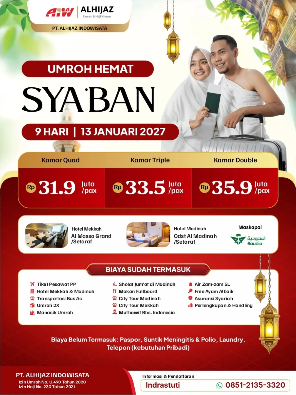 UMRAH HEMAT SYABAN 9HR